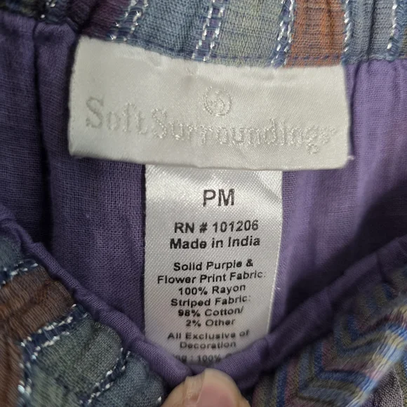 49) Soft Surroundings Multicolor Bohemian Skirt Sz. Petite Medium - Picture 5 of 7